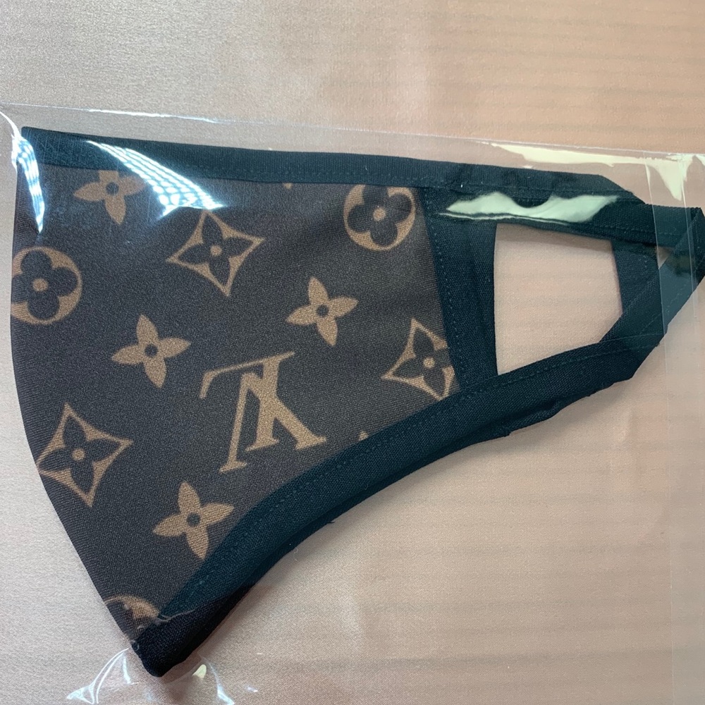 Monogram Print Mask